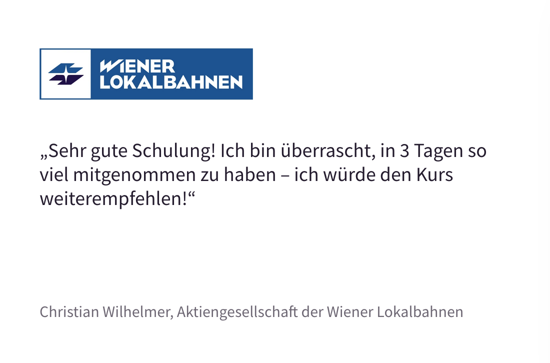 Wiener Lokalbahnen Testimonial